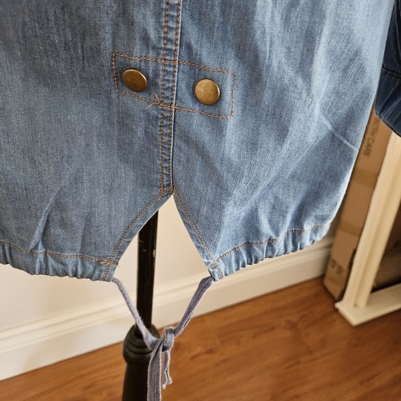 Mustard Seed Lightweight Chambray jacket sz Small - Picture 7 of 12